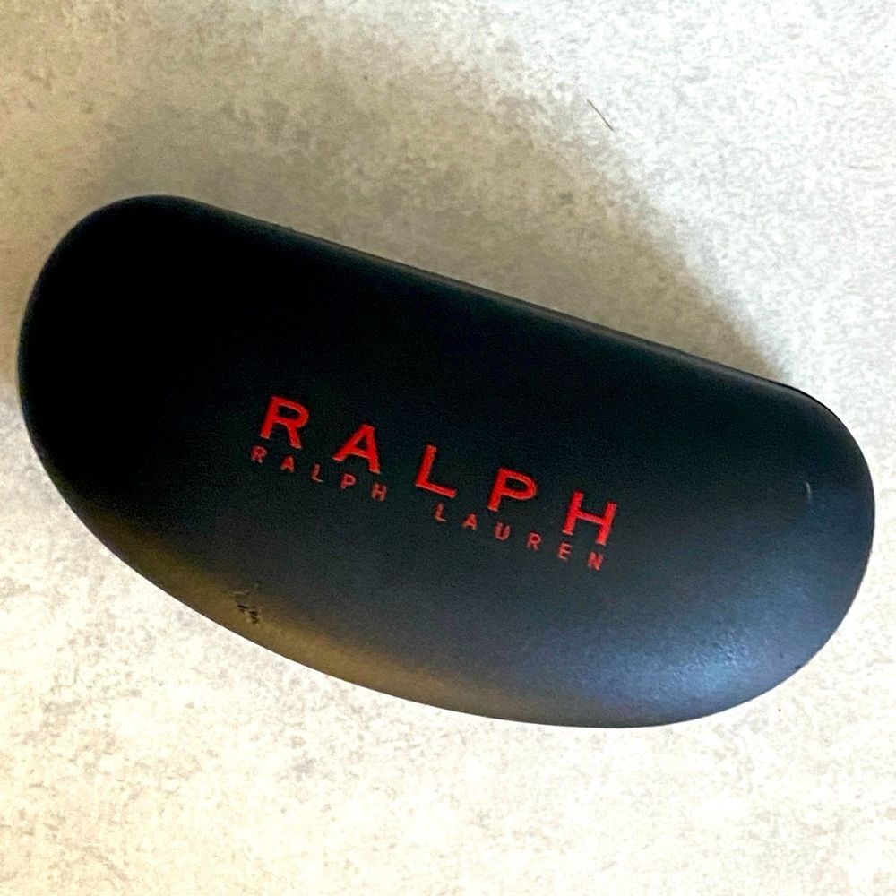 Ralph Lauren Sunglasses / Eye Glasses Case‎ - Hard Clamshell Red & Black